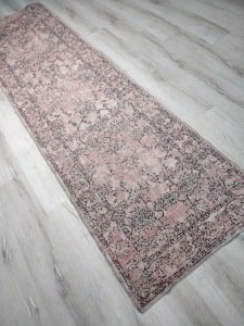 Türkmen Halı Vintage Mood 3201A Pudra 80x300 cm Kilim