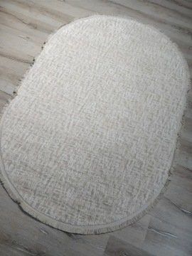 Türkmen Halı Ruba 12031Krem Oval Halı 80x150 cm