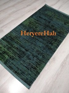 Eko Halı Sateen ST 20 GREEN XW İnce Halı 80X150 cm