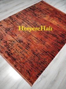 Eko Halı Sateen ST 20 Kiremit Turuncu XW İnce Halı 160X230 cm