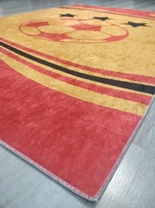 Taraftar Halısı 7421GS Sarı Kırmızı Halı 120x180 cm