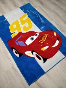 Disney Halı Çocuk Odası Halısı D144Mcqueen Araba 100x150 cm