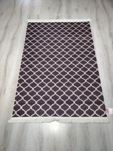 YamalıHome Fas Kahve Krem Halı 120x180 cm