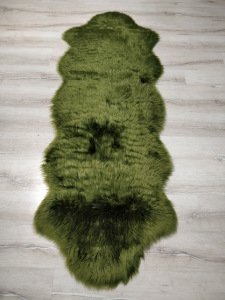 YamalıHome Peluş Halı APost Yeşil 75x200cm Post Halı