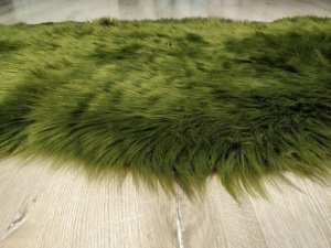 YamalıHome Peluş Halı APost Yeşil 75x200cm Post Halı