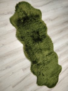 YamalıHome Peluş Halı APost Yeşil 75x200cm Post Halı