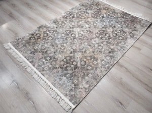 YamalıHome Angel 1395-00 Eskitme Vintage 120x180 cm Saçaklı Kilim