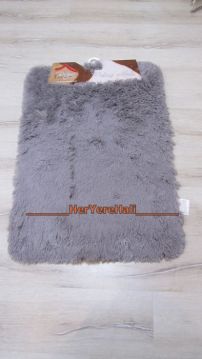 Doğuş Peluş Tavşan Tüyü Gri 3'lü Klozet Takımı