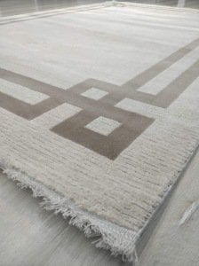 TürkmenHalı Trend 17527 Kahve Modern Desenli Halı 150x230 cm