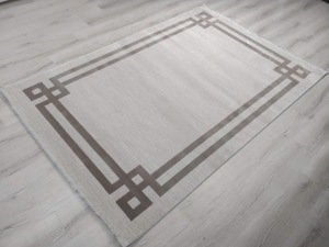 TürkmenHalı Trend 17527 Kahve Modern Desenli Halı 150x230 cm