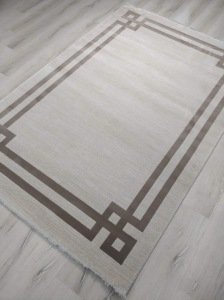 TürkmenHalı Trend 17527 Kahve Modern Desenli Halı 150x230 cm