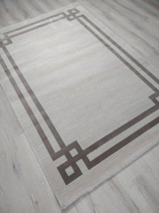 TürkmenHalı Trend 17527 Kahve Modern Desenli Halı 150x230 cm
