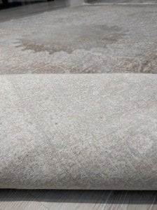 Yamalı Home Nazenin 1943 Vizon 160x230 cm Saçaklı Salon Halısı