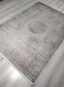 Yamalı Home Nazenin 1943 Vizon 160x230 cm Saçaklı Salon Halısı
