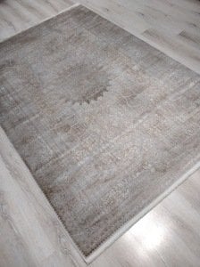 Yamalı Home Nazenin 1943 Vizon 160x230 cm Saçaklı Salon Halısı