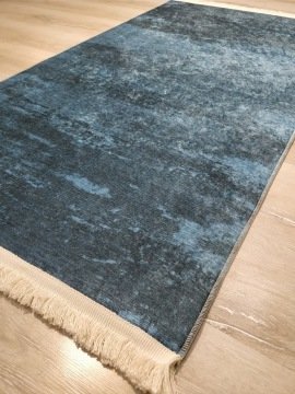 YamalıHome Style B1026 Gece Mavi 80x150 cm Baskı Kilim