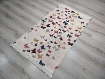 YamalıHome Style R3128 Renkli Kelebek 80x150 cm Baskı Kilim