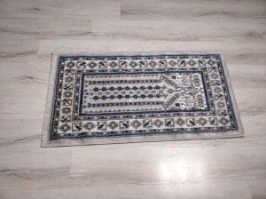 2 Adet Halı Sarayı Sihir Namazlık Seccade NM011 Gri 60x115cm