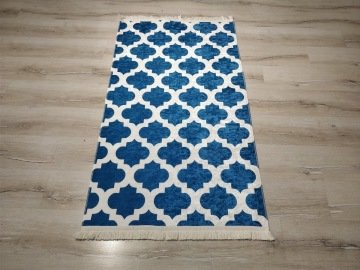 YamalıHome Style M7505Moda Maça Mavi 80x150 cm Baskı Kilim