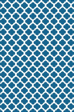 YamalıHome Style M7505Moda Maça Mavi 80x150 cm Baskı Kilim