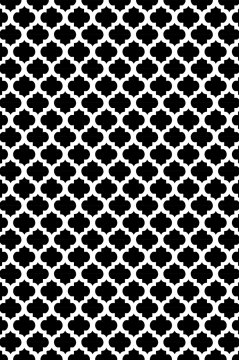 YamalıHome Style M7510Moda Maça Siyah 80x150 cm Baskı Kilim