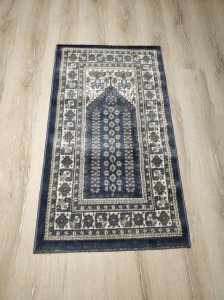 2 Adet Halı Sarayı Sihir Namazlık Seccade NM011 Mavi 60x115cm