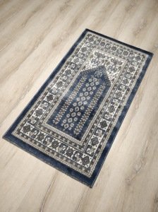 4 Adet Halı Sarayı Sihir Namazlık Seccade NM011 Mavi 60x115cm