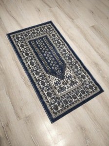 4 Adet Halı Sarayı Sihir Namazlık Seccade NM011 Mavi 60x115cm