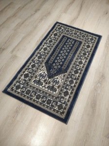 4 Adet Halı Sarayı Sihir Namazlık Seccade NM011 Mavi 60x115cm