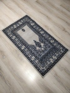 2 Adet Halı Sarayı Sihir Namazlık Seccade NM012 Gri 60x115cm