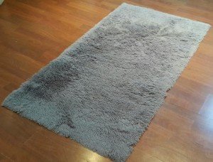 Yamalı Home Tavşan Tüyü Gri Peluş Halı 80x300 cm
