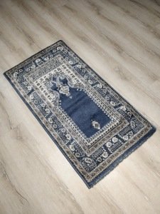 2 Adet Halı Sarayı Sihir Namazlık Seccade NM012 Mavi 60x115cm