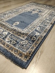 2 Adet Halı Sarayı Sihir Namazlık Seccade NM012 Mavi 60x115cm