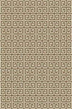 YamalıHome Style Viva7002 Kahve Labirent 120x180 cm Baskı Kilim