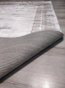 YamalıHome Bambu Halı 1033Krem Kahve 140x200 cm Pratik Halı