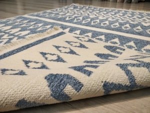 Eko Halı Mondo Kilim MD03 Mavi Çift Taraflı Kilim 120x180 cm