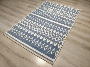 Eko Halı Mondo Kilim MD03 Mavi Çift Taraflı Kilim 120x180 cm