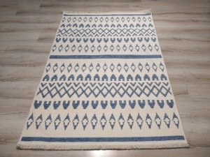 Eko Halı Mondo Kilim MD03 Mavi Çift Taraflı Kilim 120x180 cm