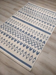 Eko Halı Mondo Kilim MD03 Mavi Çift Taraflı Kilim 120x180 cm