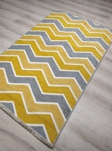 Eko Halı NoaKilim NK05 Gri Sarı Çift Taraflı Kilim 115x180 cm