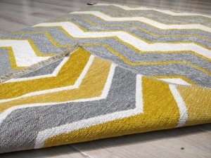 Eko Halı NoaKilim NK05 Gri Sarı Çift Taraflı Kilim 115x180 cm