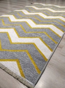 Eko Halı NoaKilim NK05 Gri Sarı Çift Taraflı Kilim 115x180 cm