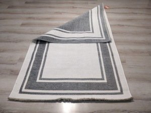 Eko Halı NoaKilim NK06 Gri Beyaz Çift Taraflı Kilim 115x180 cm