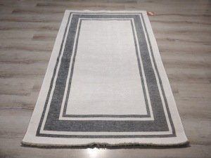 Eko Halı NoaKilim NK06 Gri Beyaz Çift Taraflı Kilim 115x180 cm