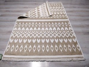 Eko Halı Mondo Kilim MD03 Bej Çift Taraflı Kilim 120x180 cm