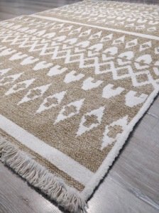Eko Halı Mondo Kilim MD03 Bej Çift Taraflı Kilim 120x180 cm
