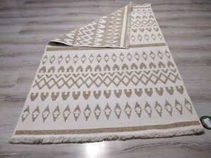 Eko Halı Mondo Kilim MD03 Bej Çift Taraflı Kilim 120x180 cm