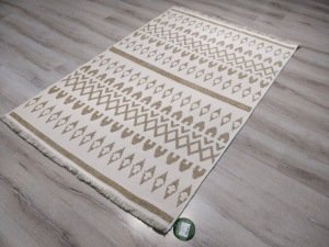 Eko Halı Mondo Kilim MD03 Bej Çift Taraflı Kilim 120x180 cm