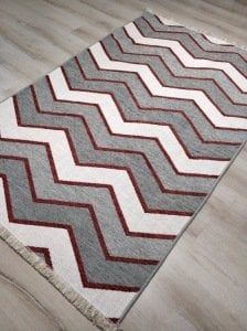 Eko Halı NoaKilim NK05 Gri Terra Çift Taraflı Kilim 115x180 cm