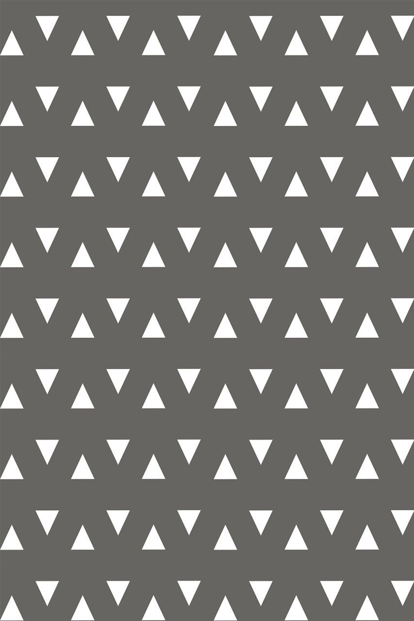 YamalıHome Style H6405 Gri Beyaz Üçgen 120x180 cm Baskı Kilim